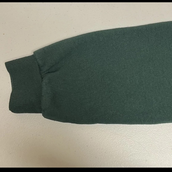 Forever 21 Hoodie Cropped Women’s Small Green Y2K LA CREW Pullover Sweatshirt - Picture 6 of 10